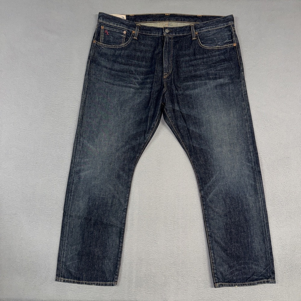Polo Ralph Lauren Jeans Mens 42x30 (Fits 44x30) Blue Hampton Straight Preppy